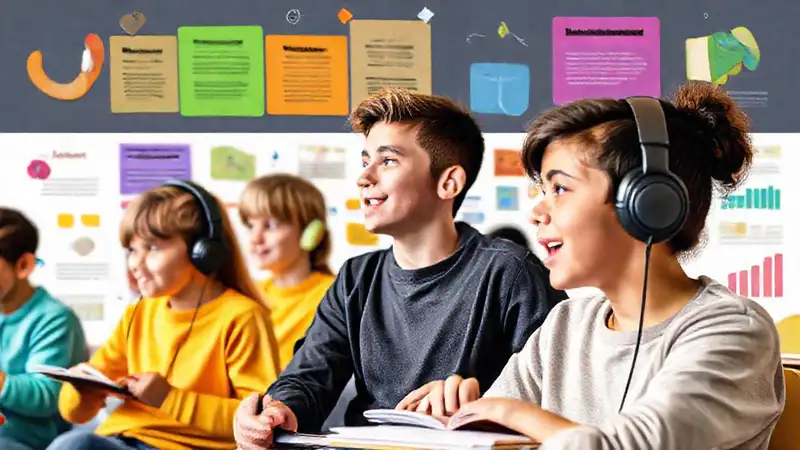Estudiantes atentos con estrategias vibrantes y dinámicas