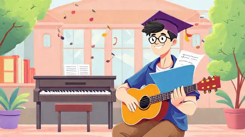 Becas universitarias de música en un campus vibrante