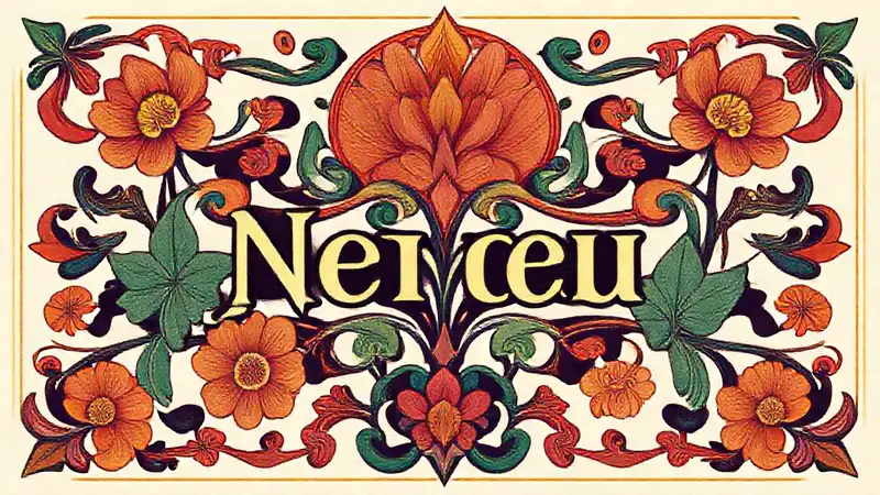 Estilo Art Nouveau con colores vibrantes y orgánicos