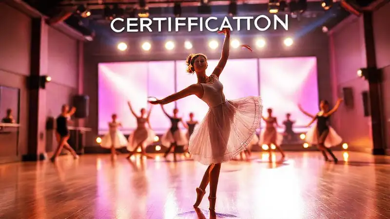 Certificación de danza en estudio vibrante y elegante