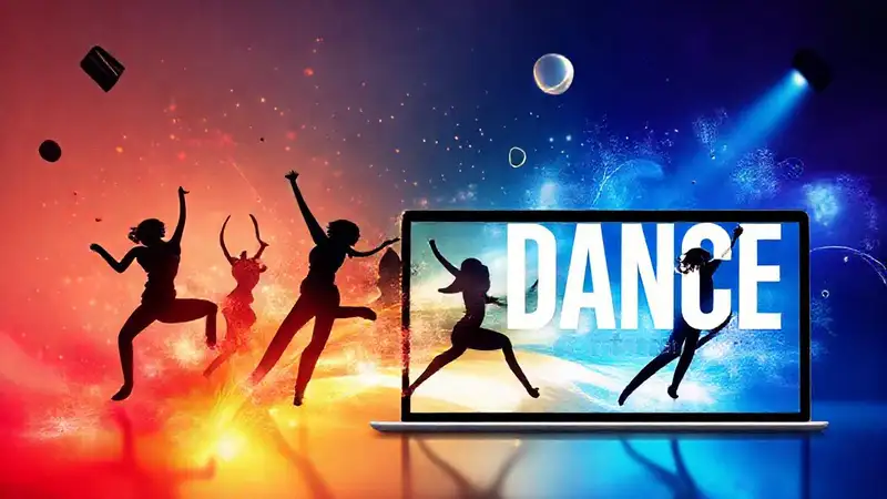 Portafolio de danza digital con estilo moderno