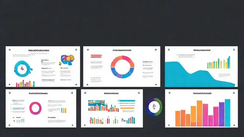 Infografía moderna y colorida con gráficos vibrantes