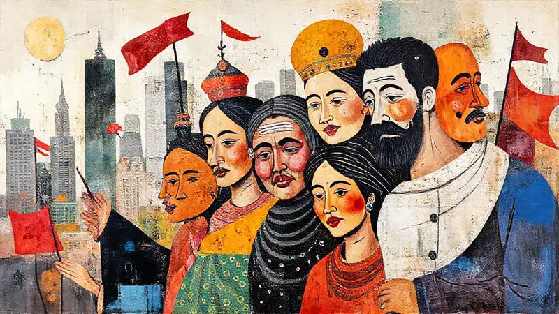 Arte vibrante que fusiona culturas y protestas
