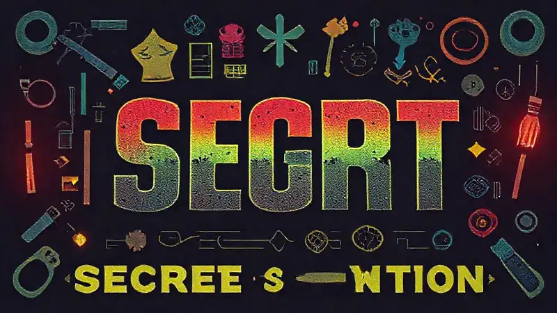 Diseño moderno y colorido con símbolos secretos