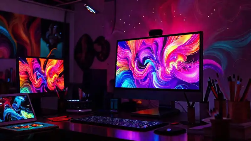 Herramientas digitales creativas y vibrantes