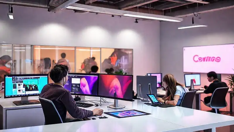 Espacio de diseño moderno y creativo