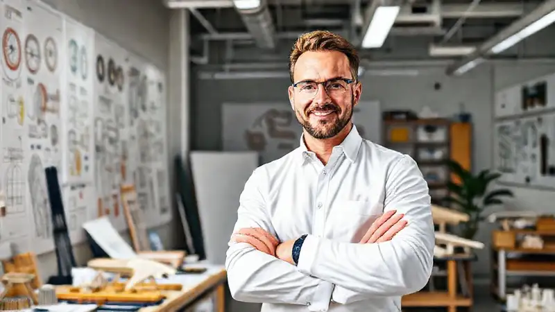 Arquitectura moderna, creatividad, herramientas y colaboración