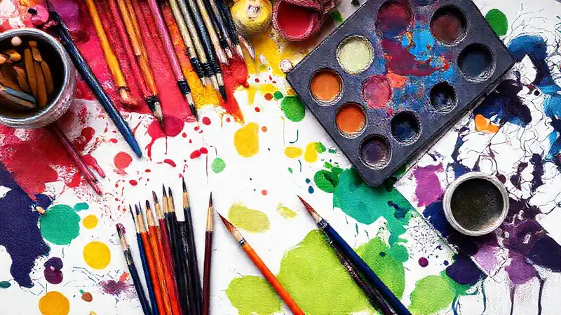 Herramientas y colores para un arte moderno
