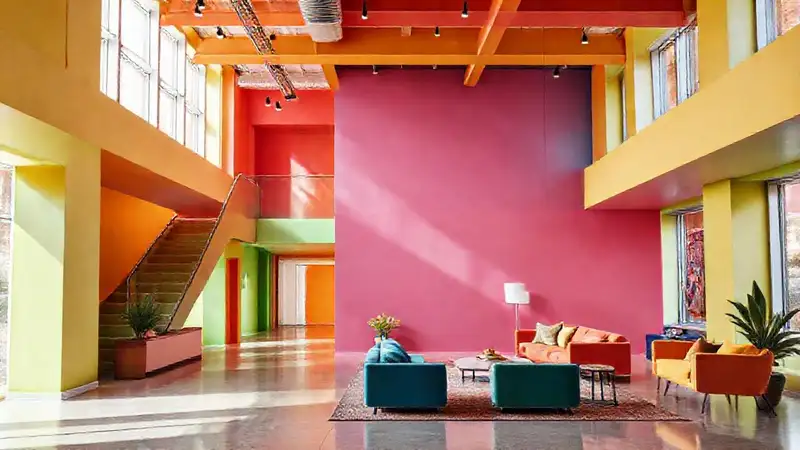 Espacios modernos y vibrantes con estilo minimalista