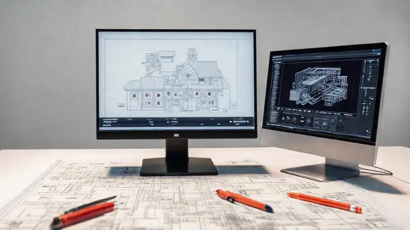 Plano arquitectónico preciso en software CAD