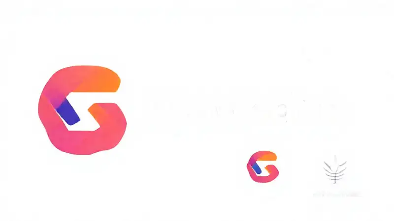 Logo moderno impactante con colores vibrantes y formas geométricas