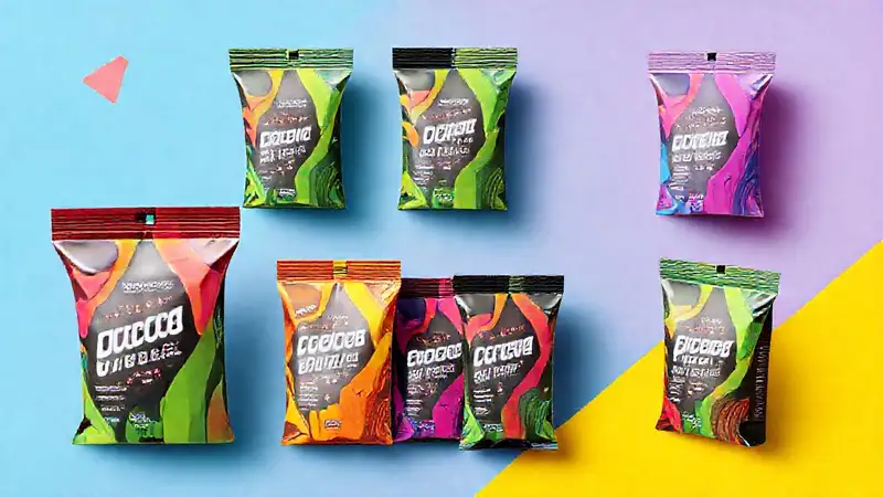 Diseño moderno y llamativo con elementos vibrantes