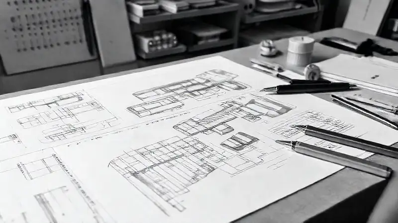 Herramientas de dibujo técnico y diseño industrial