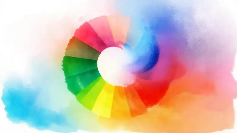 Arte digital con colores vibrantes y suaves