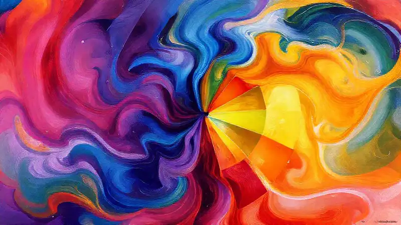 Rueda de colores vibrantes y armoniosos