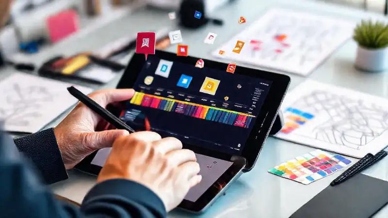 Diseñador creativo en un espacio inspirador