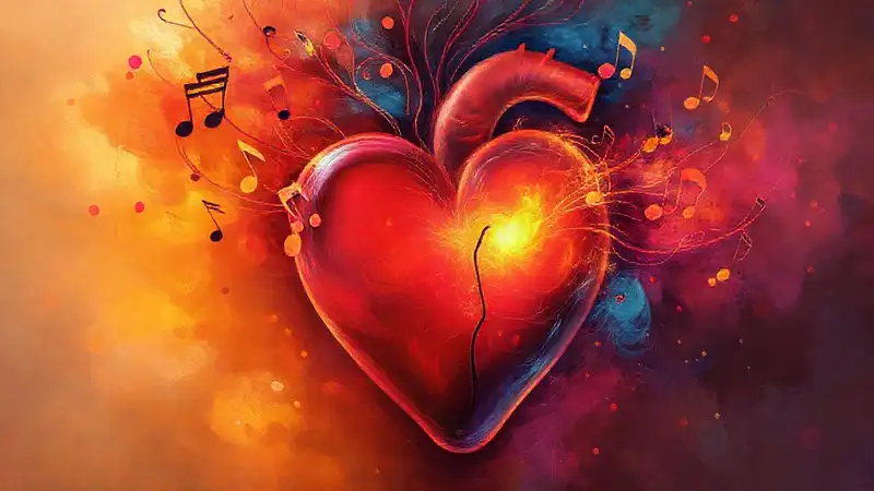 Notas musicales que conectan con el corazón