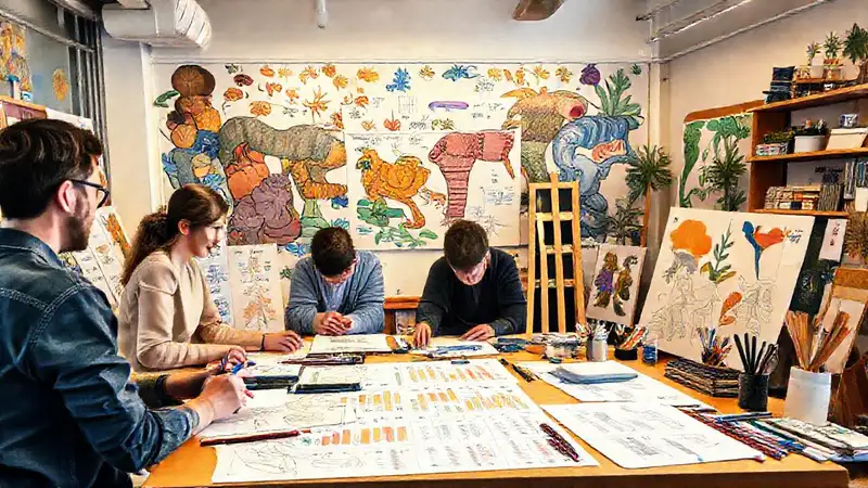 Financiamiento de arte en un ambiente creativo