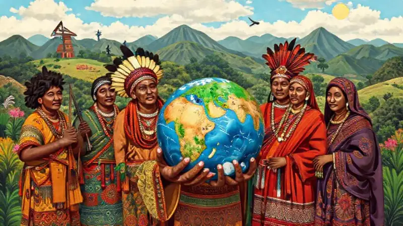 Comunidad indígena celebra justicia y naturaleza