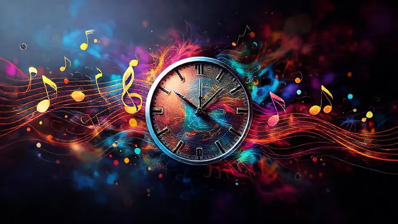 Notas, tiempo y color en arte dinámico