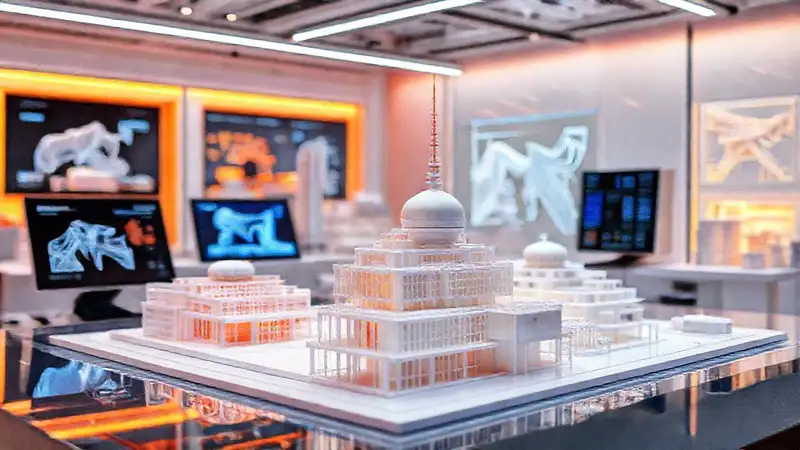 Modelos arquitectónicos digitales y futuristas innovadores