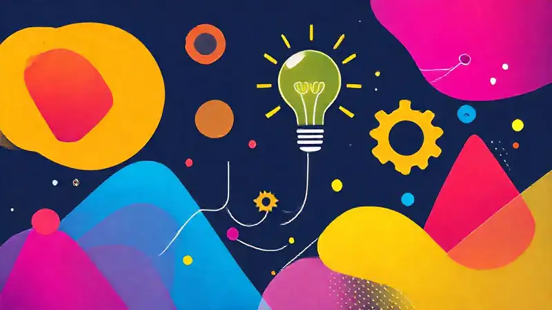 Arte digital vibrante con ideas creativas