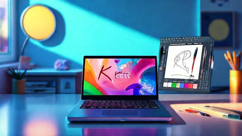 Espacio digital artístico con interfaz sencilla