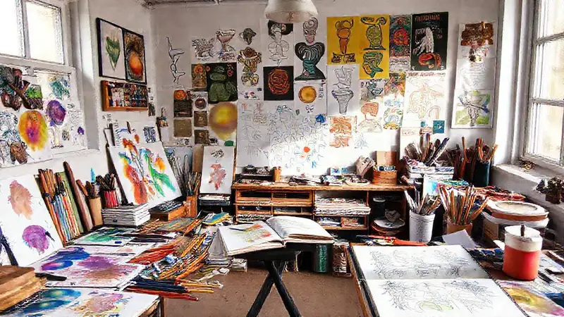 Espacio creativo lleno de color y energía